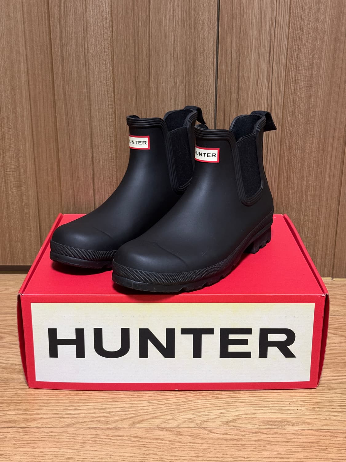 헌터 오리지널 첼시 부츠 블랙 상품이미지1