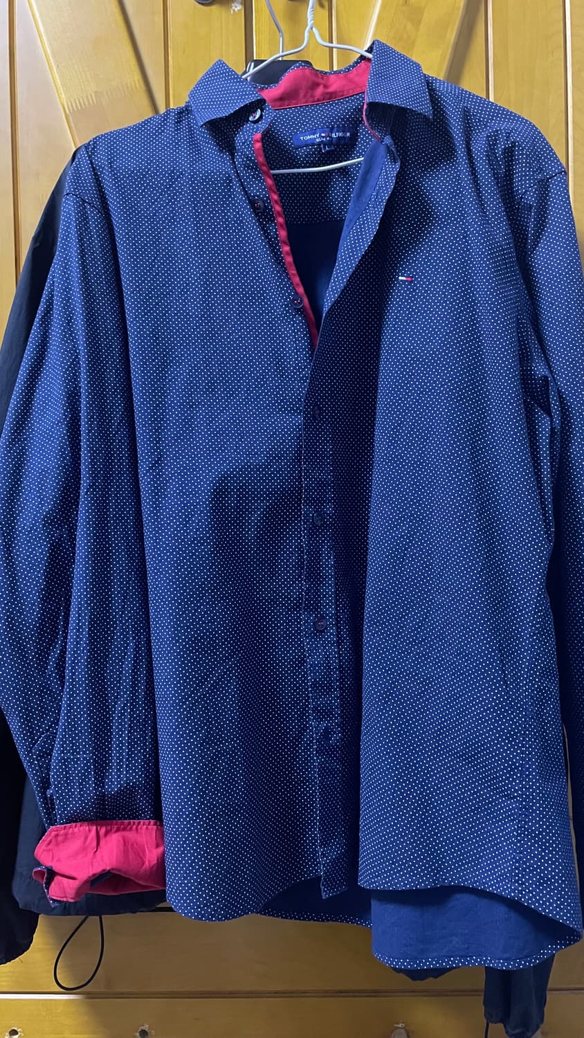 타미힐피거 빈티지 네이비 도트 셔츠 상품이미지1