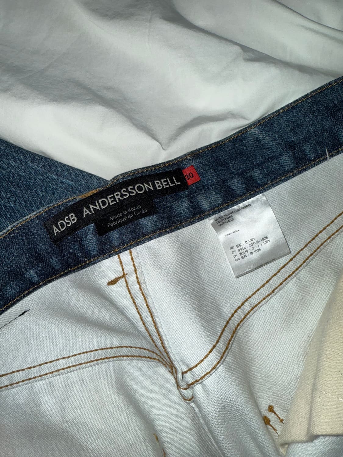 앤더슨벨 트롱프뢰유 데님팬츠 30 상품이미지4