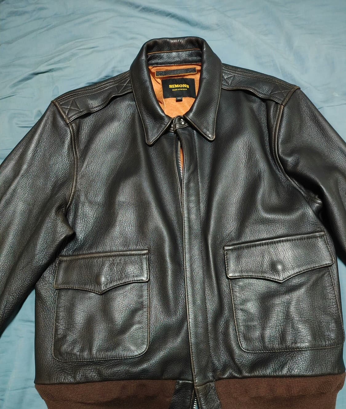 리얼시몬스 산양가죽 A-2 XXL (실사이즈 105) 상품이미지1