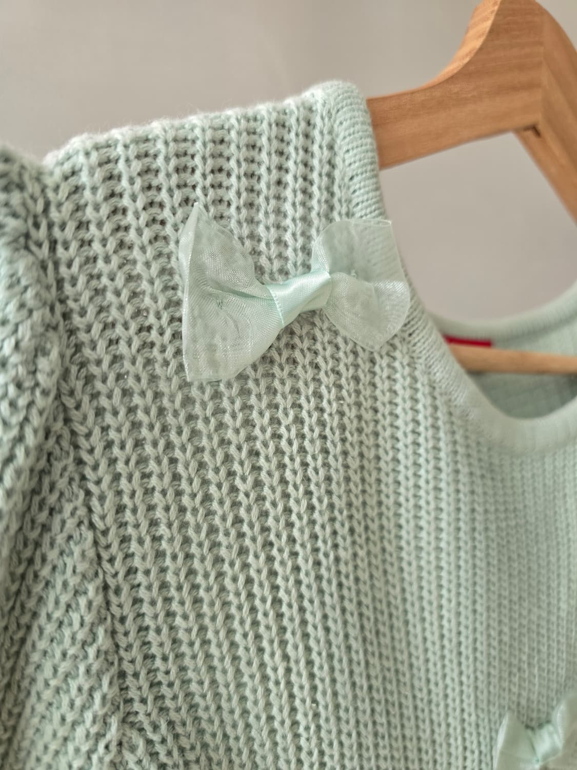 어스 앤 뮤직 민트 리본 니트 상품이미지3