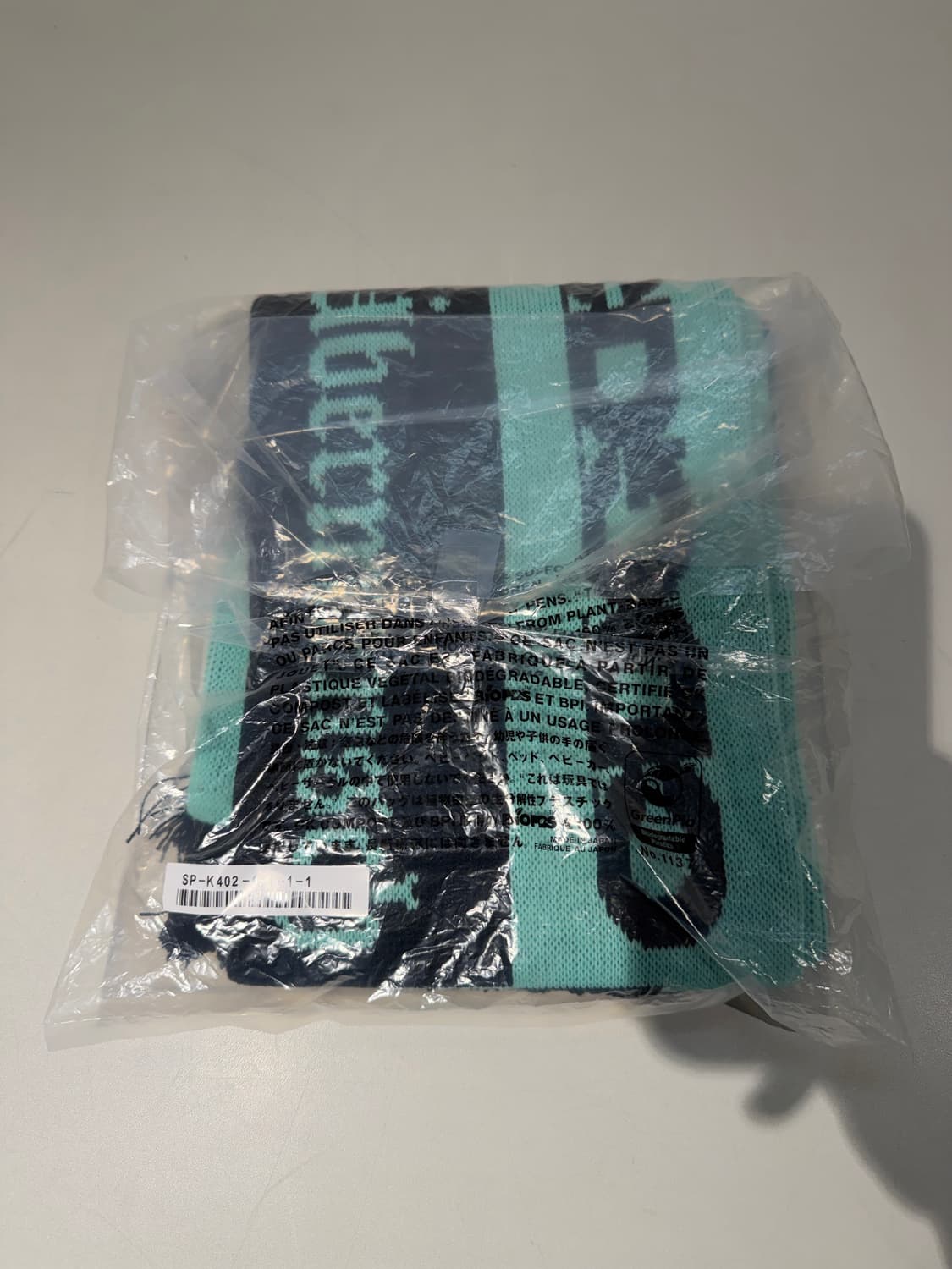 CDG 지드래곤 지디 위버멘쉬 CDGDC 머플러 민트 블랙 상품이미지2