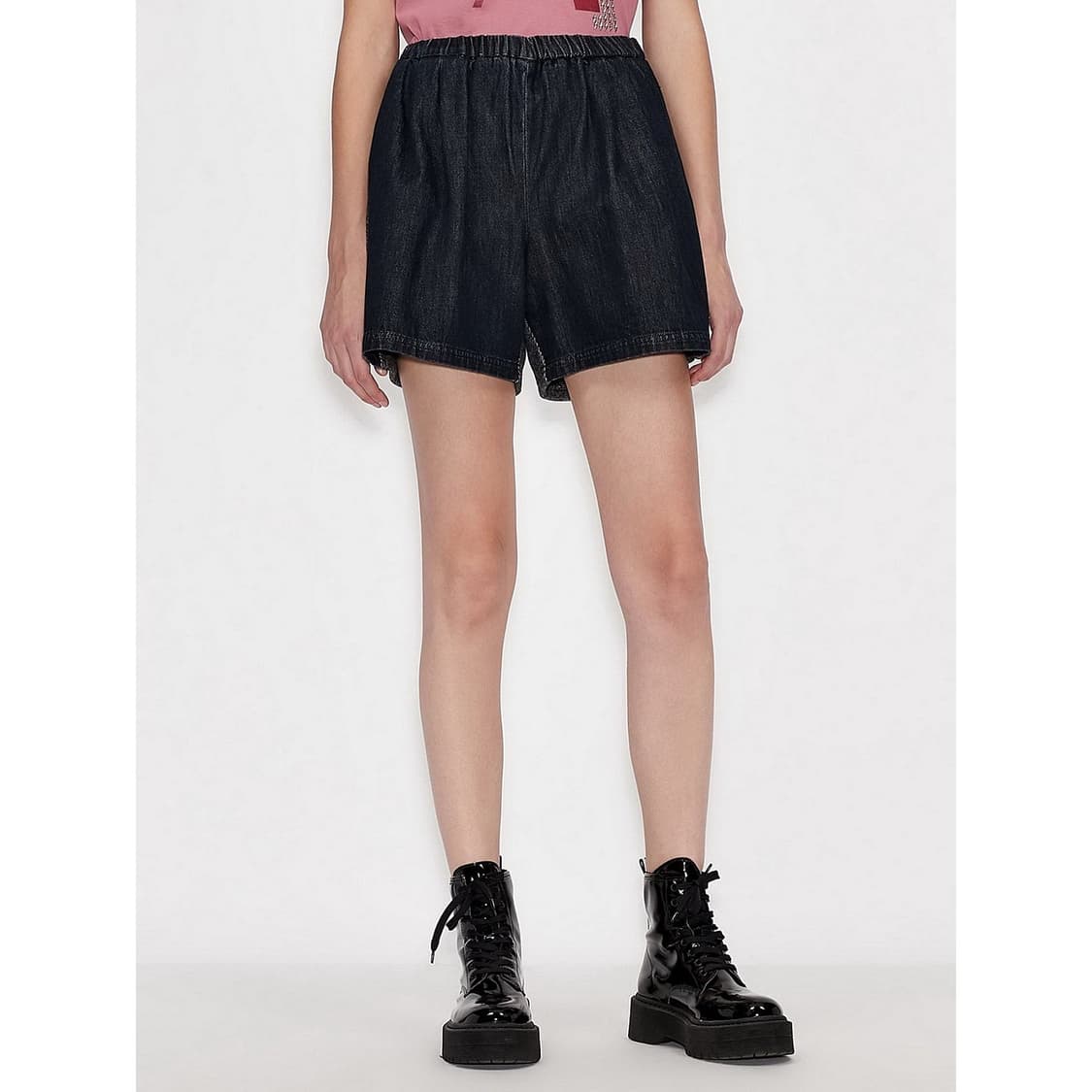 아르마니 익스체인지 울 블록 데님 숏 팬츠 상품이미지1