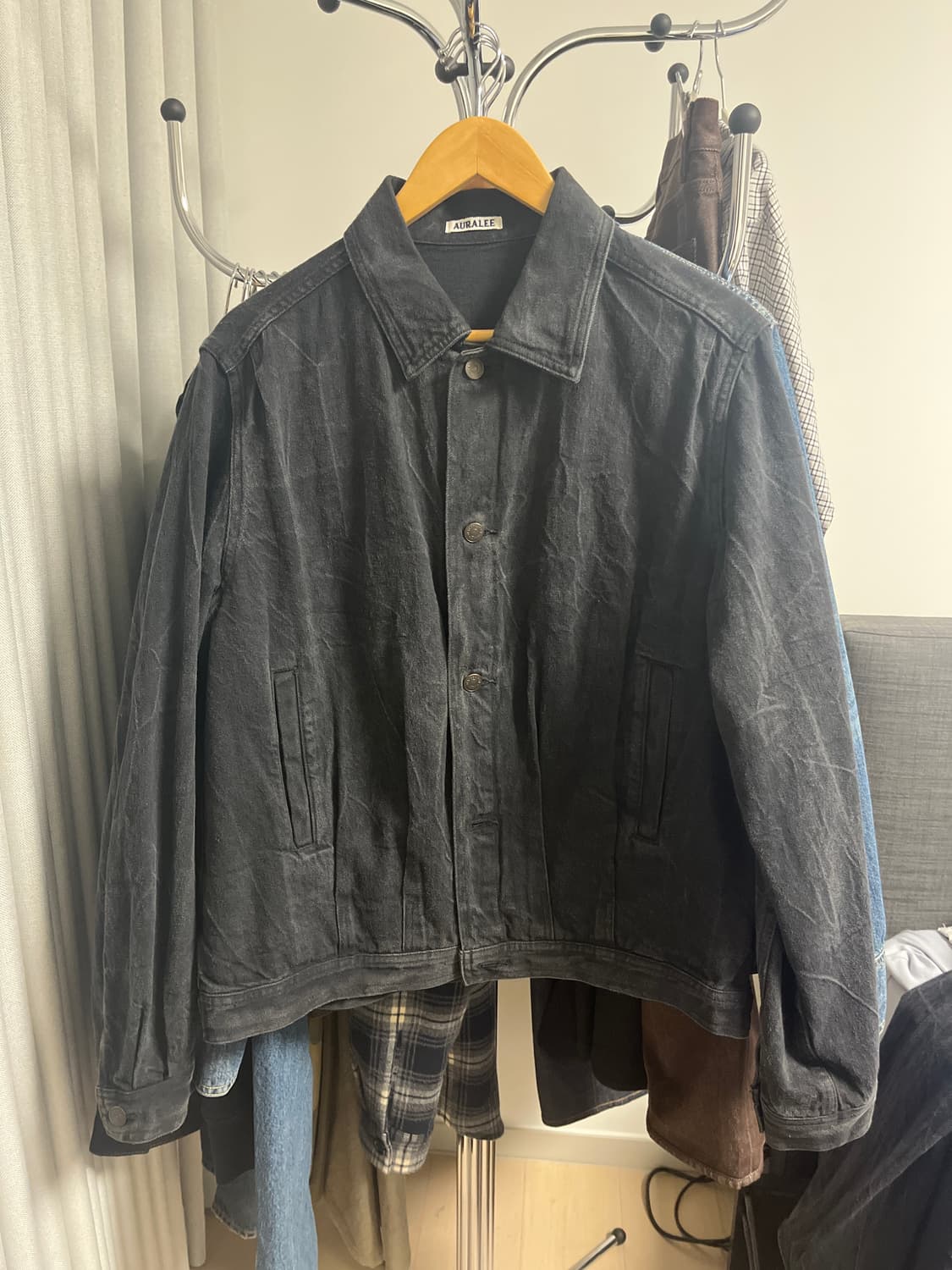 오라리 데님 블루종 사이즈 4 상품이미지1