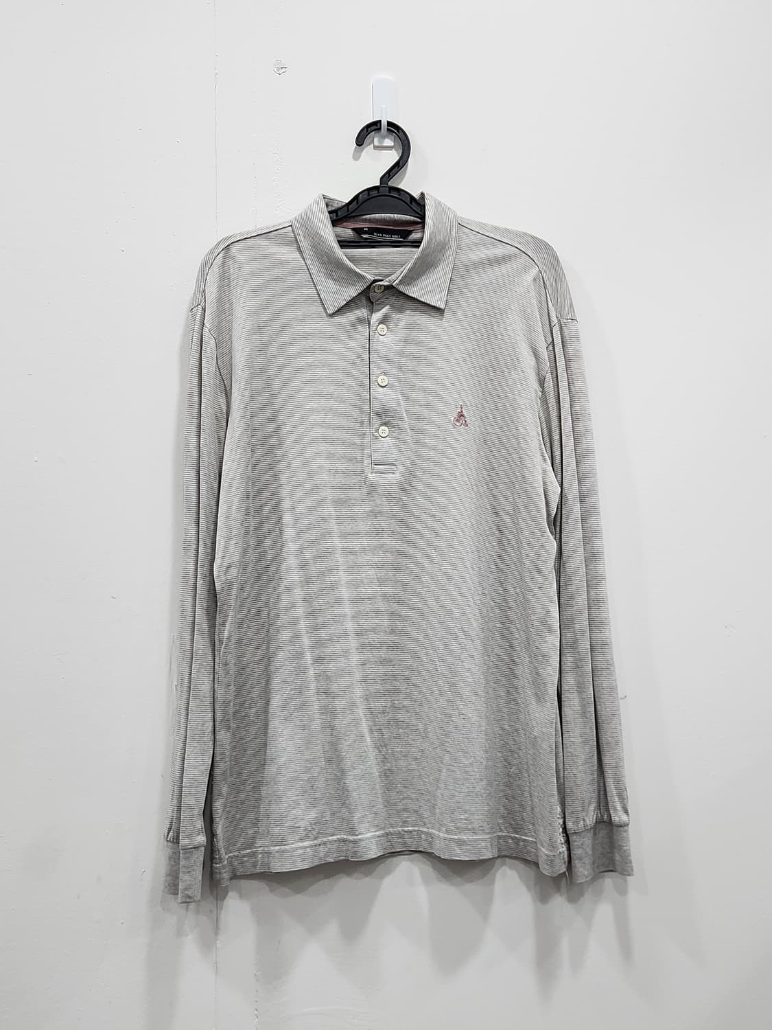 [95] 빈폴 골프 스트라이프 긴팔 카라티 그레이 남성 M 95사이즈 상품이미지1