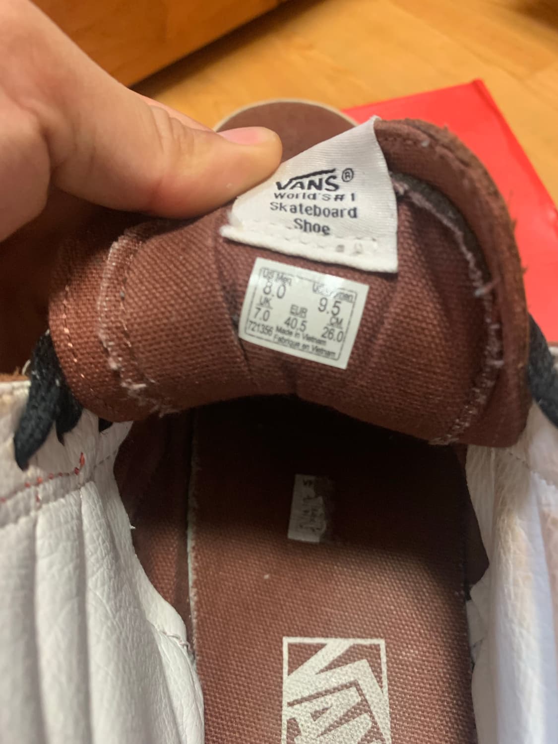 반스 스케이트 하이 오렌지 브라운 상품이미지4