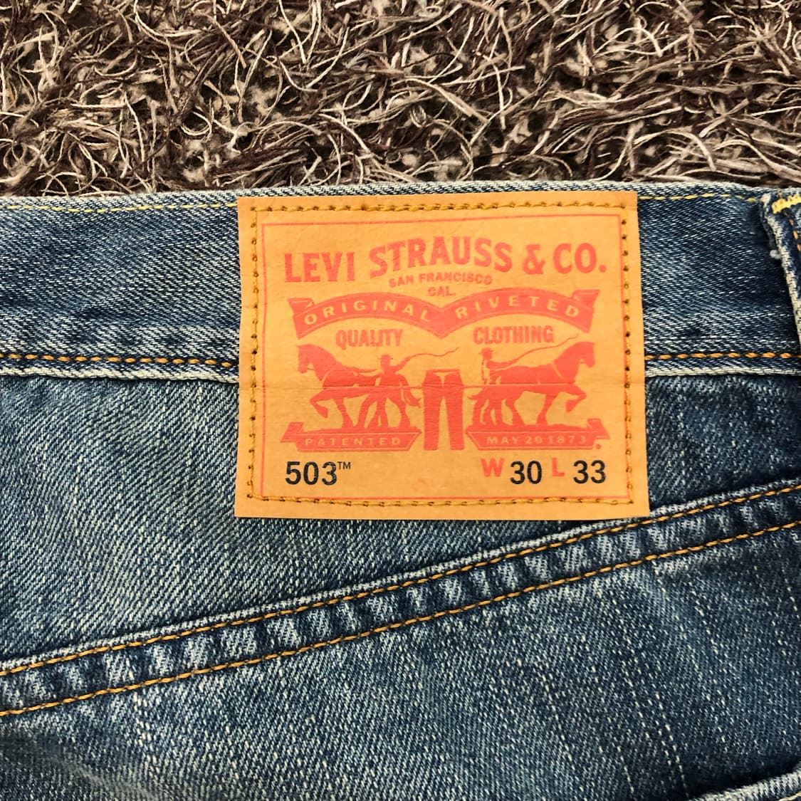 리바이스 503 워싱 데님 팬츠 상품이미지7