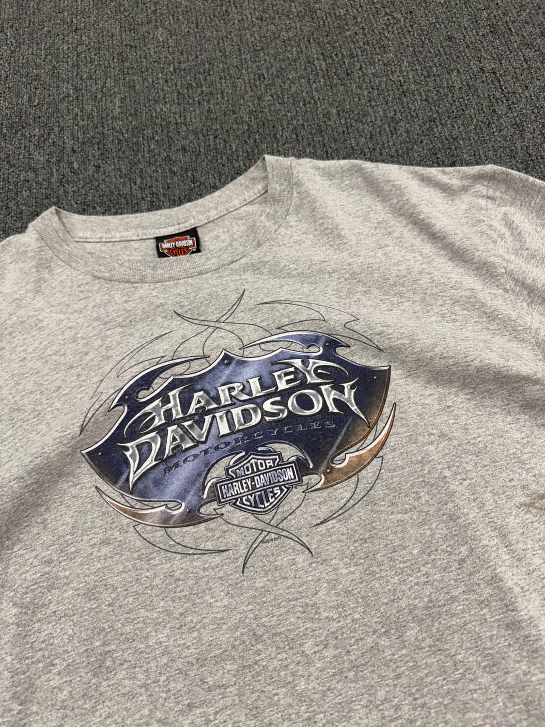 할리데이비슨 빈티지 후면 독수리 프린팅 롱슬리브 상품이미지4