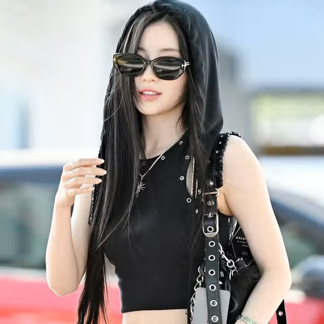DPEW 캣아이 T선글라스 베이비몬스터 아사 빅프레임 럭셔리 명품 안경 상품이미지3