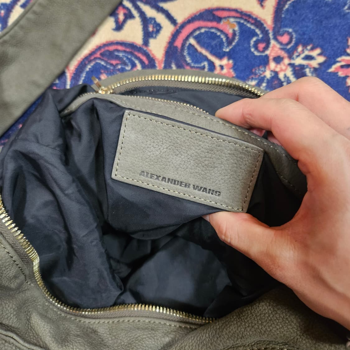 알렉산더왕 도나 빈티지 카키 호보백 + 크로스백 Free 상품이미지10