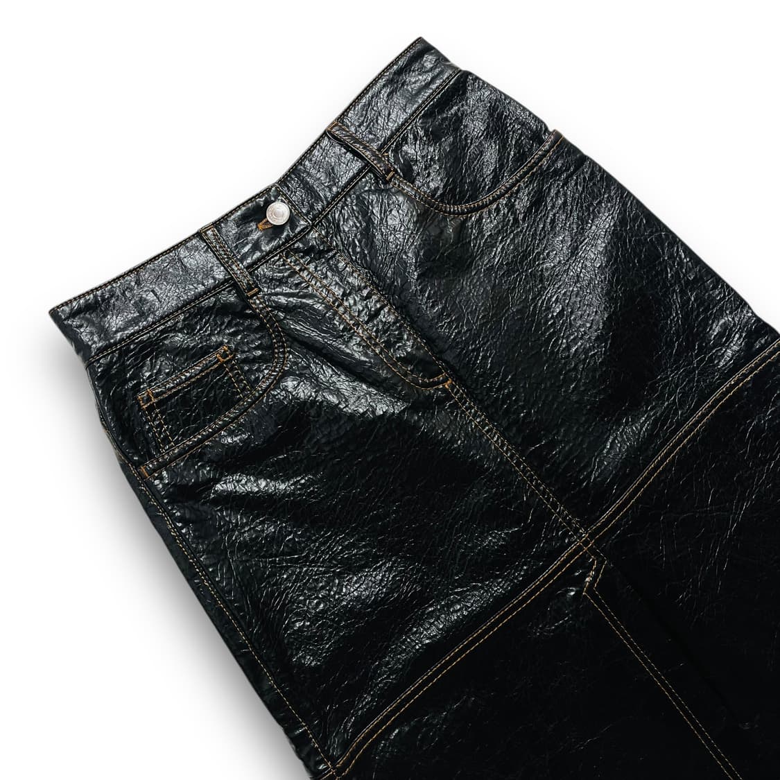 MSGM Women's black midi skirt 상품이미지2