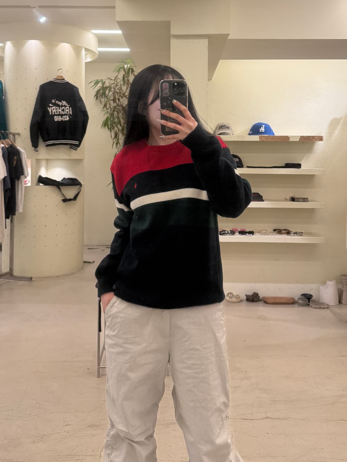 폴로 랄프로렌 스트라이프 포니 니트 U723 상품이미지1