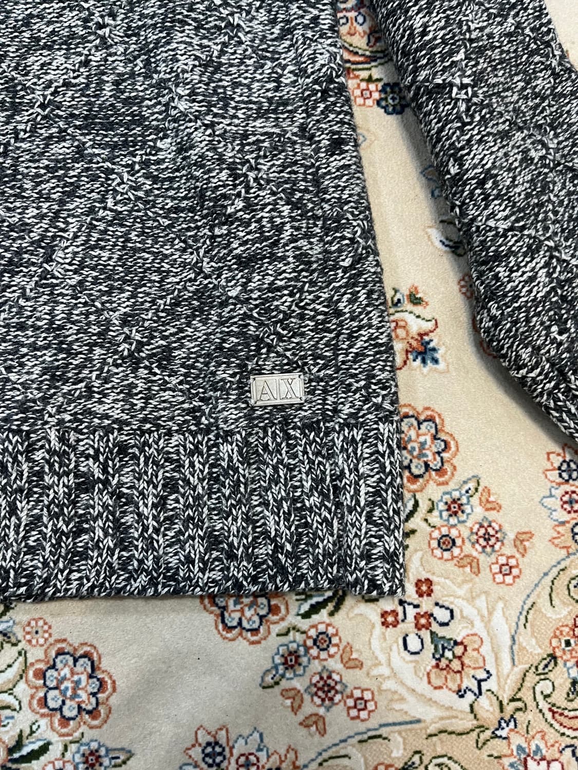 알마니 익스체인지 12aw 후드디테일 니트 상품이미지4