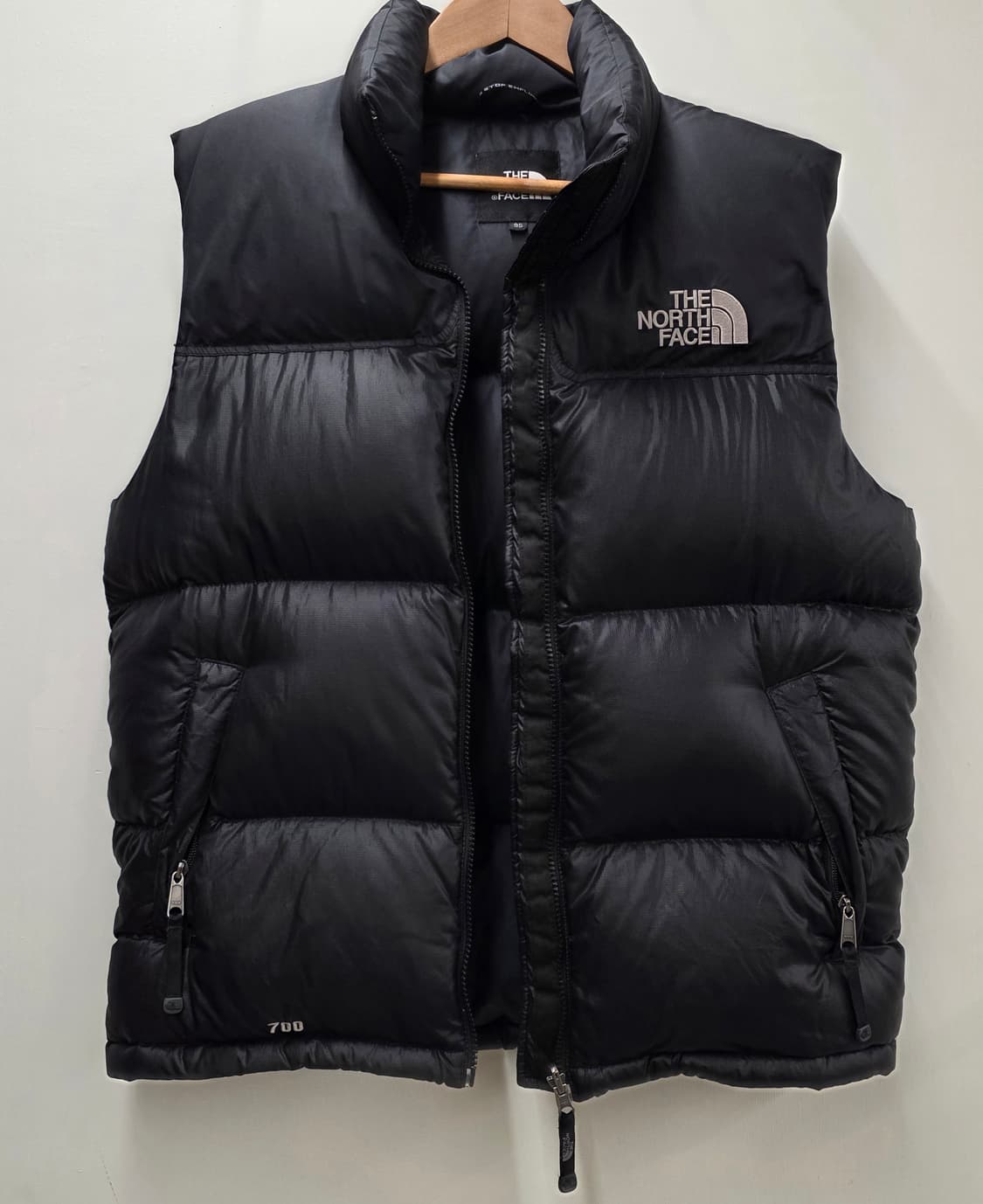 노스페이스700 눕시 블랙 구스다운 패딩조끼.   싸이즈 95 상품이미지2