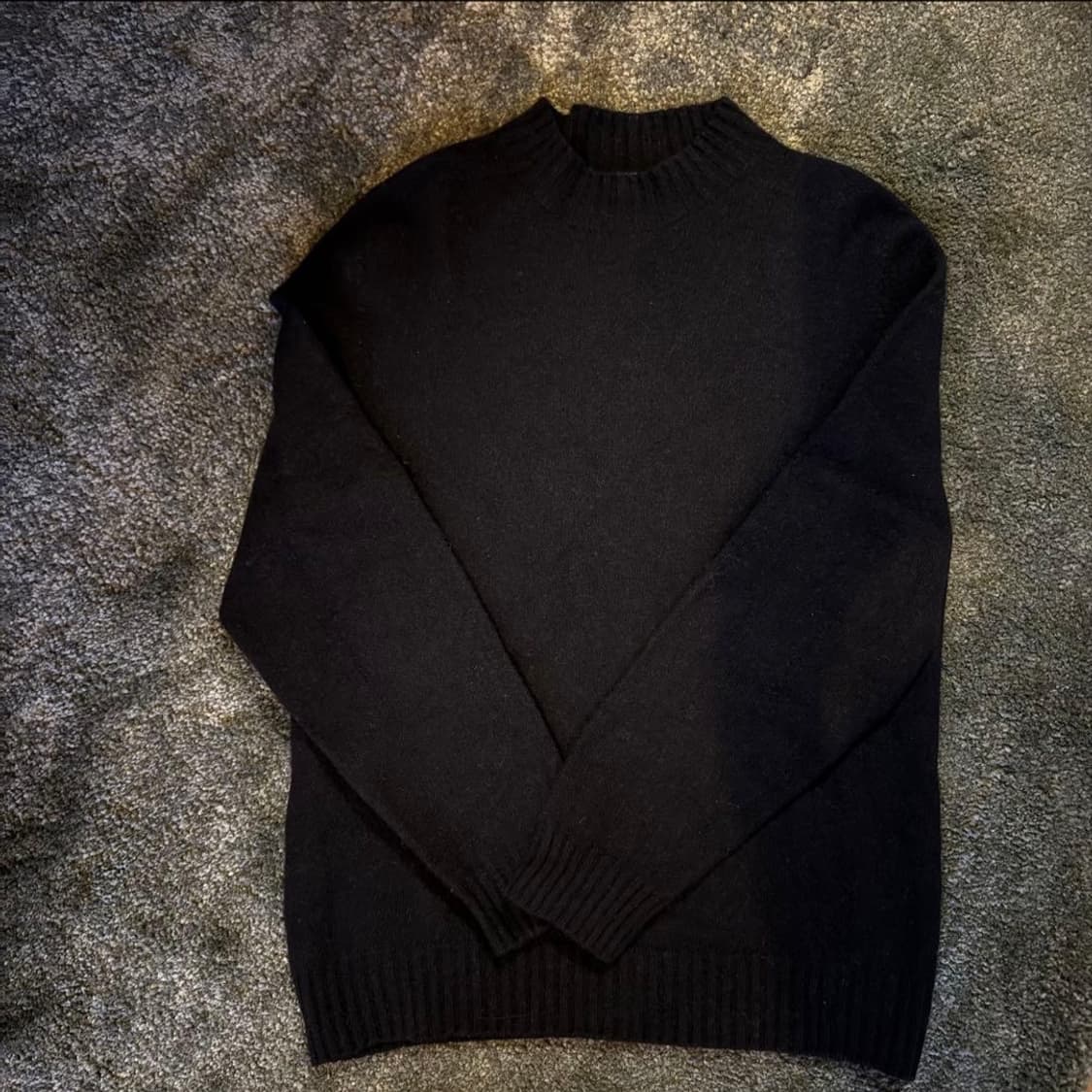 유니클로 블랙,그레이 램스울크루넥스웨터 Uniqlo 세트 상품이미지2