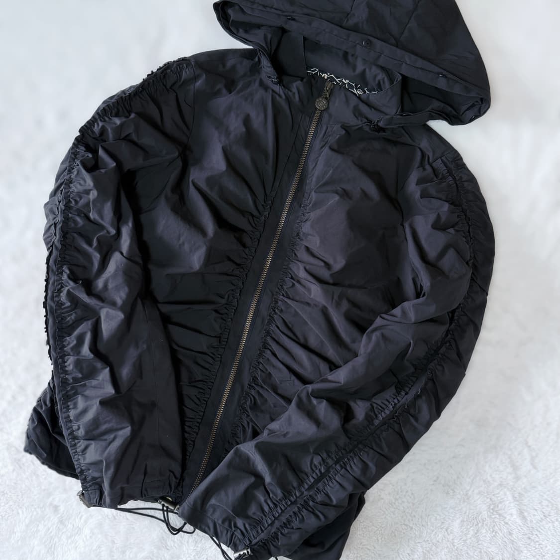 Nicole Hiller 링클 셔링 스트링 자켓 상품이미지2