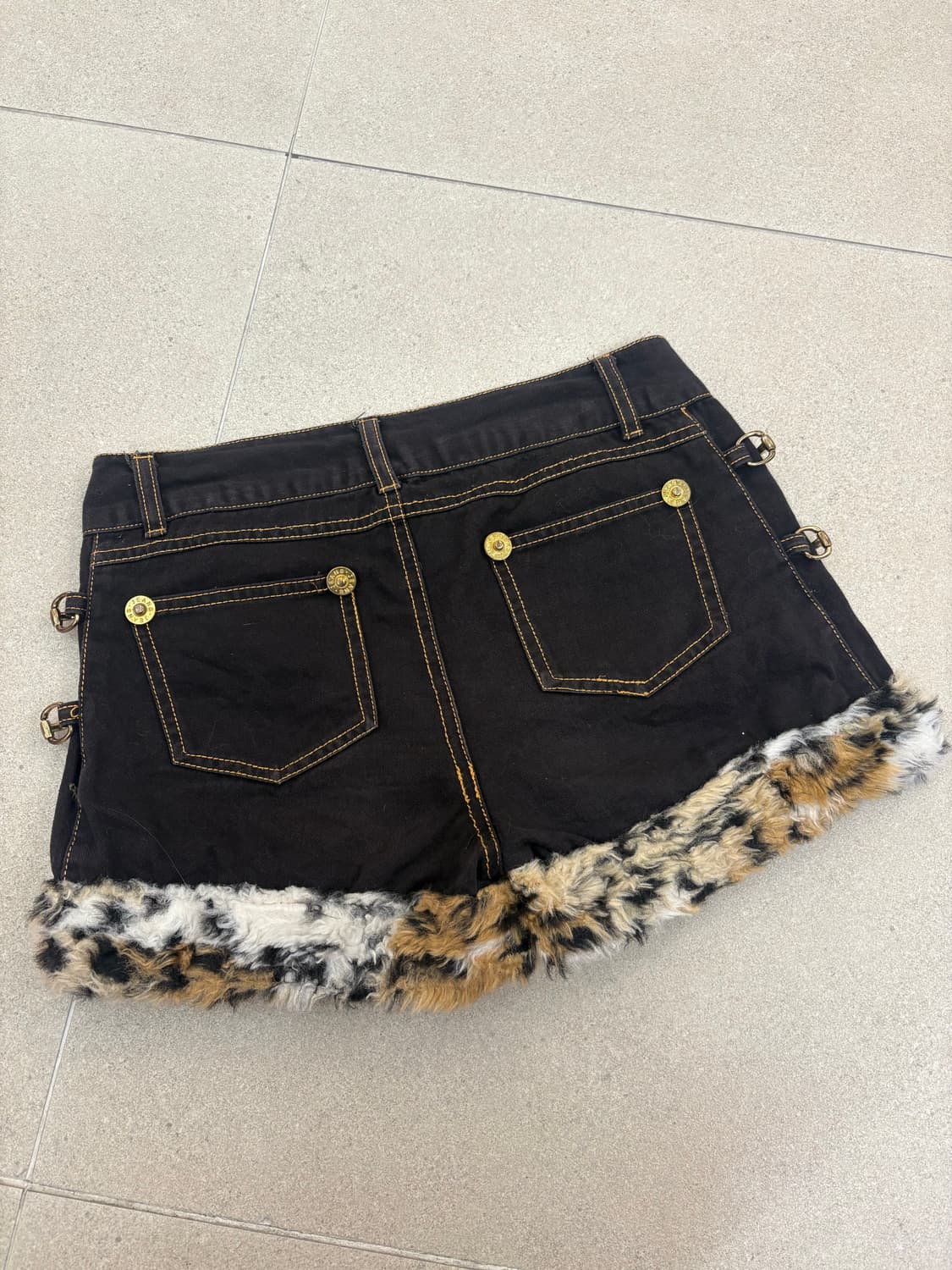 호피 퍼 버클 숏츠 상품이미지4