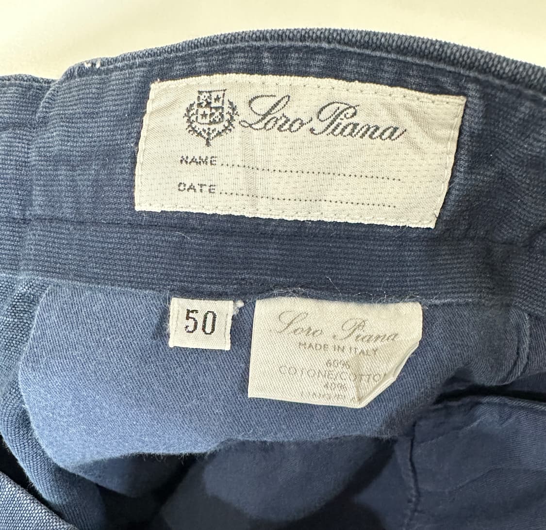 로로피아나 버뮤다 팬츠 쇼츠 반바지 네이비 50 상품이미지3