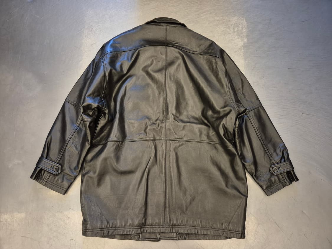 90s Alberto Fabiani 양가죽 하프 자켓 상품이미지3