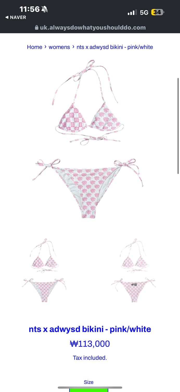 alwaysdowhatyoushoulddo nts x bikini S 상품이미지1