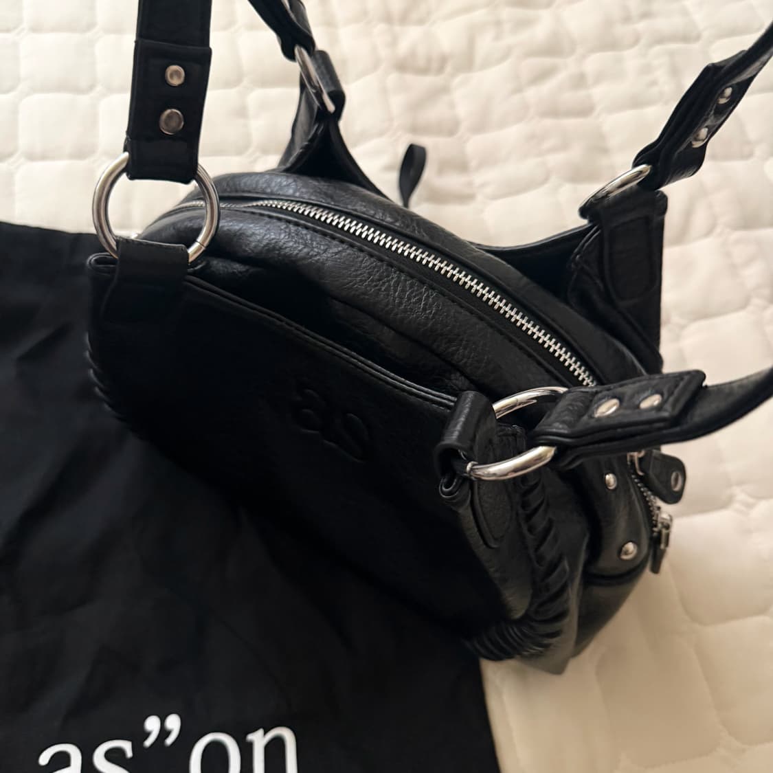 상태최상) 애즈온 보니타 미니백 블랙 상품이미지2