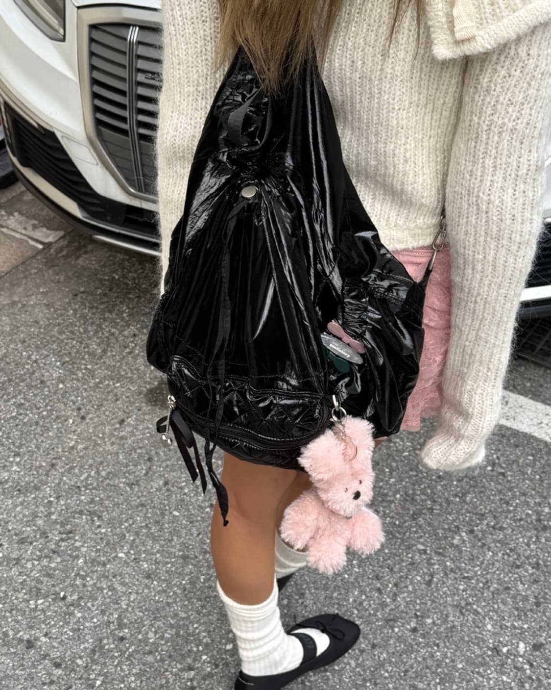 [멜로토리] 멜로 퀼팅 백팩 4way Black 상품이미지1