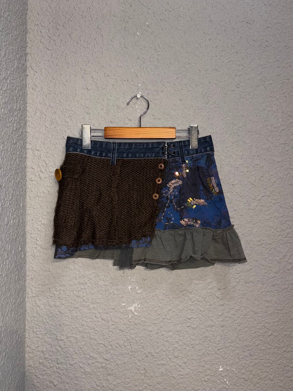 자수 데님 스커트 상품이미지7