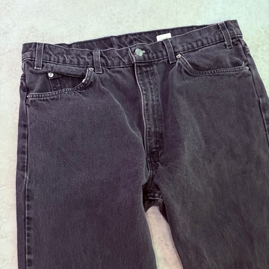 [38/32] USA 리바이스 505 오렌지탭 orange 흑청 블랙 상품이미지2