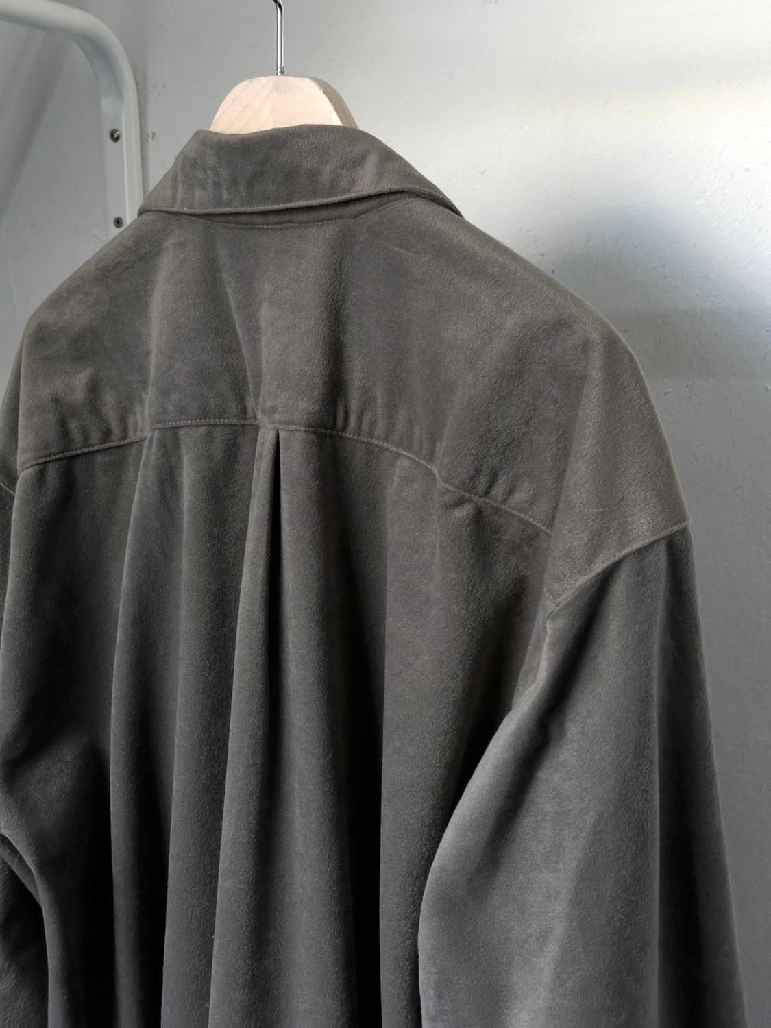 Velour touch fleece wide shirt 상품이미지4