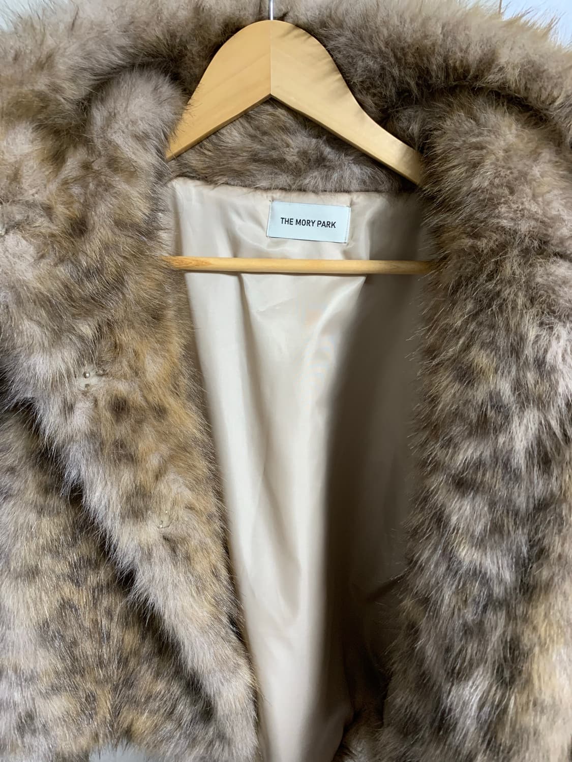 새상품) The mory park 도매택 레오파드 퍼자켓 (정가 15만원 상품이미지7