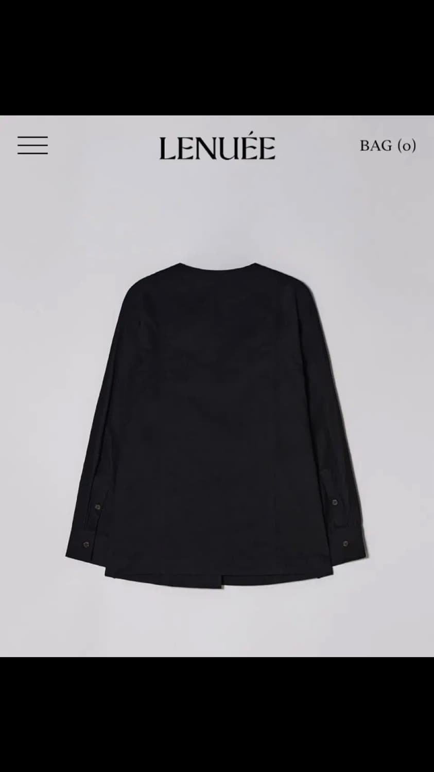 르누이 셔츠 블라우스 Blush button pointed shirt 상품이미지5