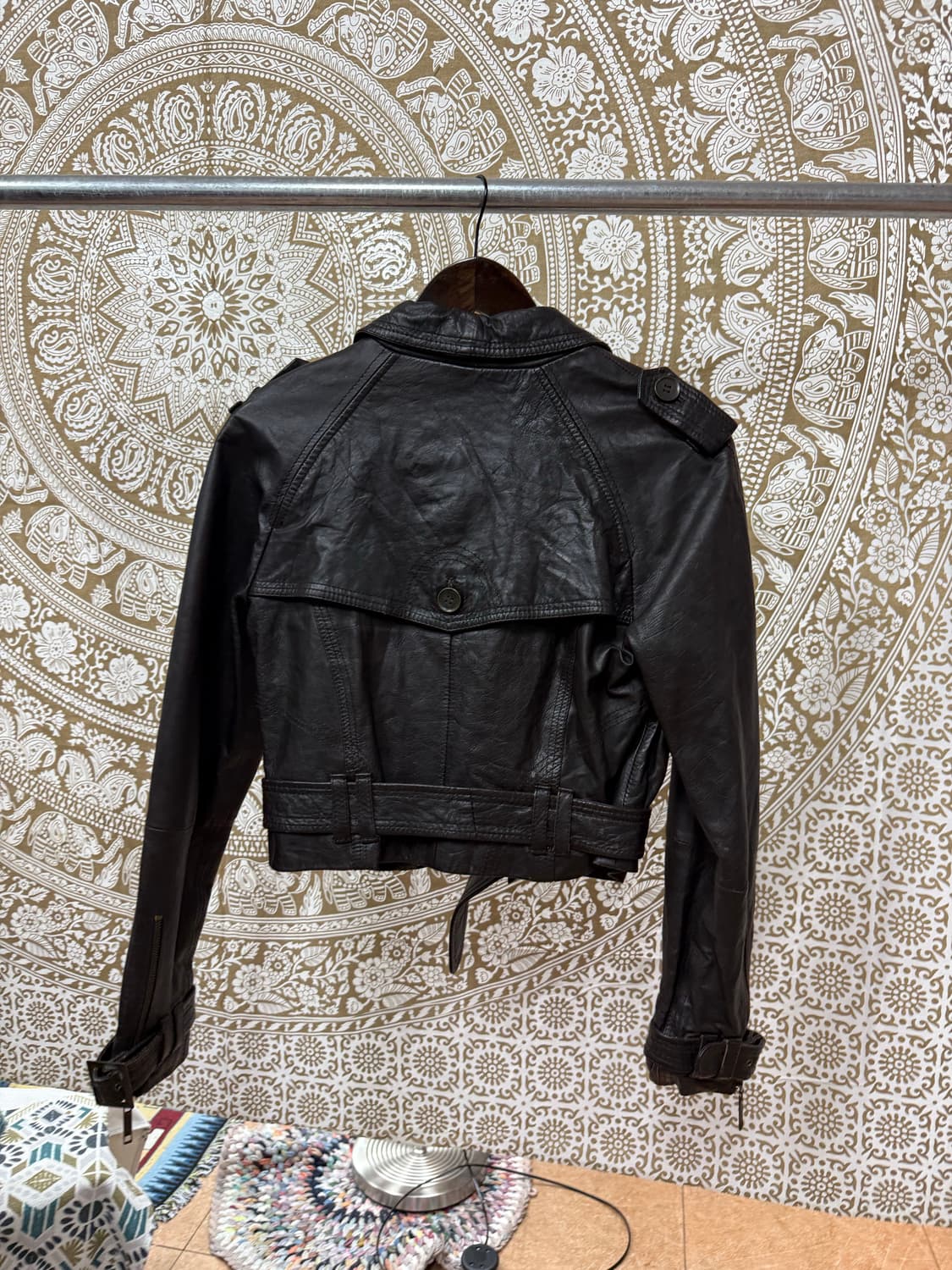 리버아일랜드 리얼가죽 더블버튼 레더자켓  상품이미지7