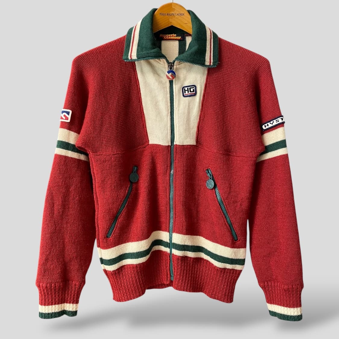 (여성F)히스테릭글래머 울 니트 집업 상품이미지1