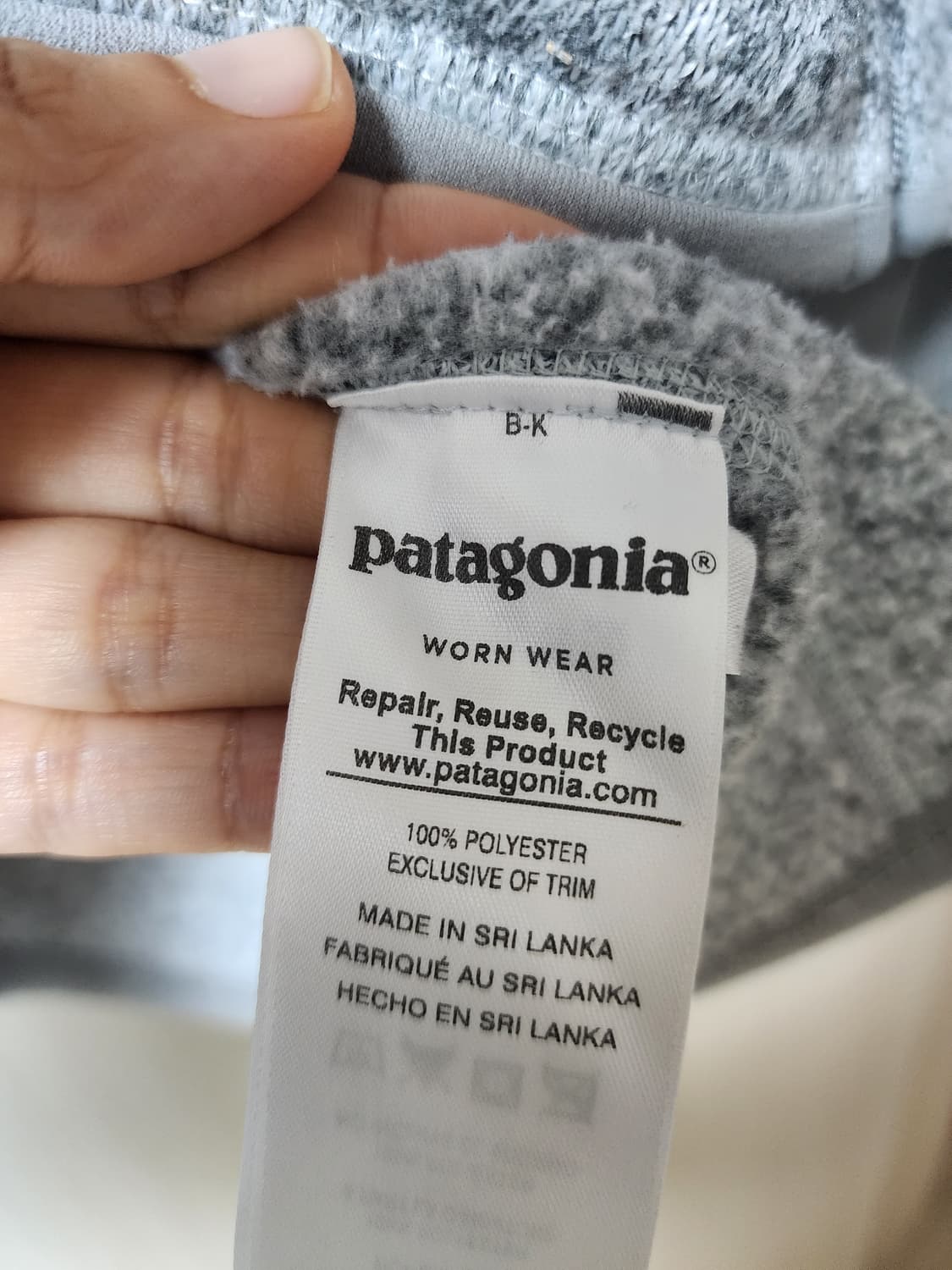 파타고니아 베터 플리스 후드 집업 라지 남성 상품이미지6