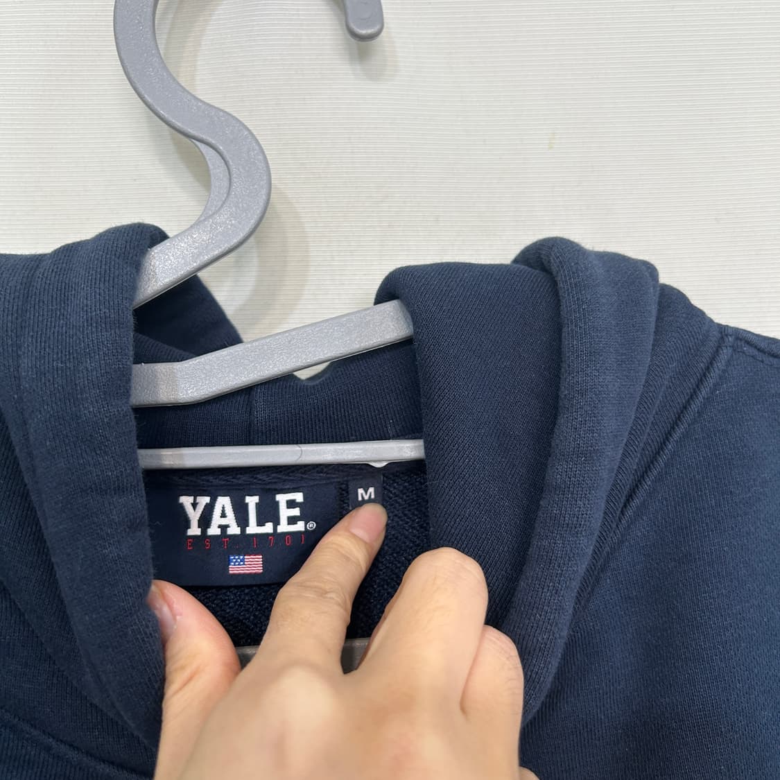 예일 남성 약기모 후드티 M 네이비 상품이미지2