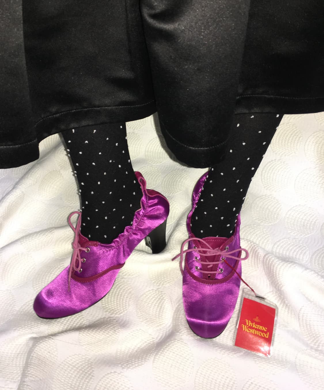 비비안 웨스트우드 핑크 실크 발레 슈즈 상품이미지1