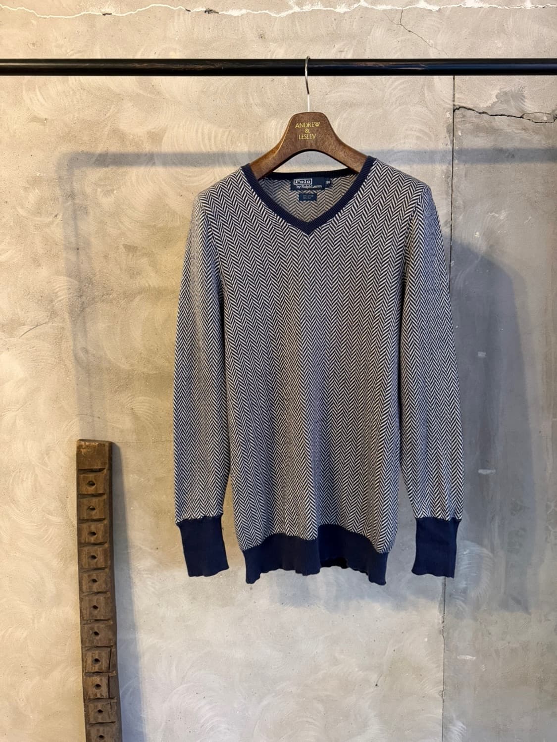 폴로 랄프로렌 코튼 실크 브이넥 니트 100 상품이미지1