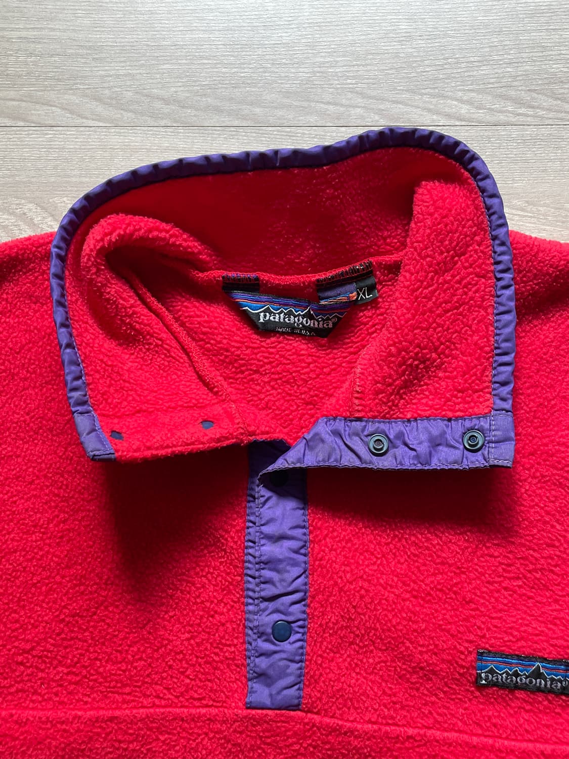 80s 파타고니아 신칠라 레드 퍼플 patagonia 빈티지 상품이미지4