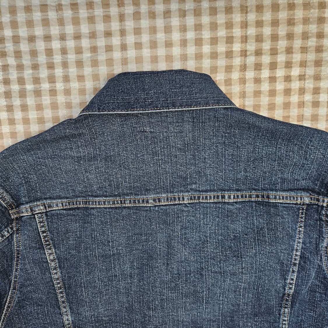 유니클로 스판 데님 청자켓 남자100 상품이미지6