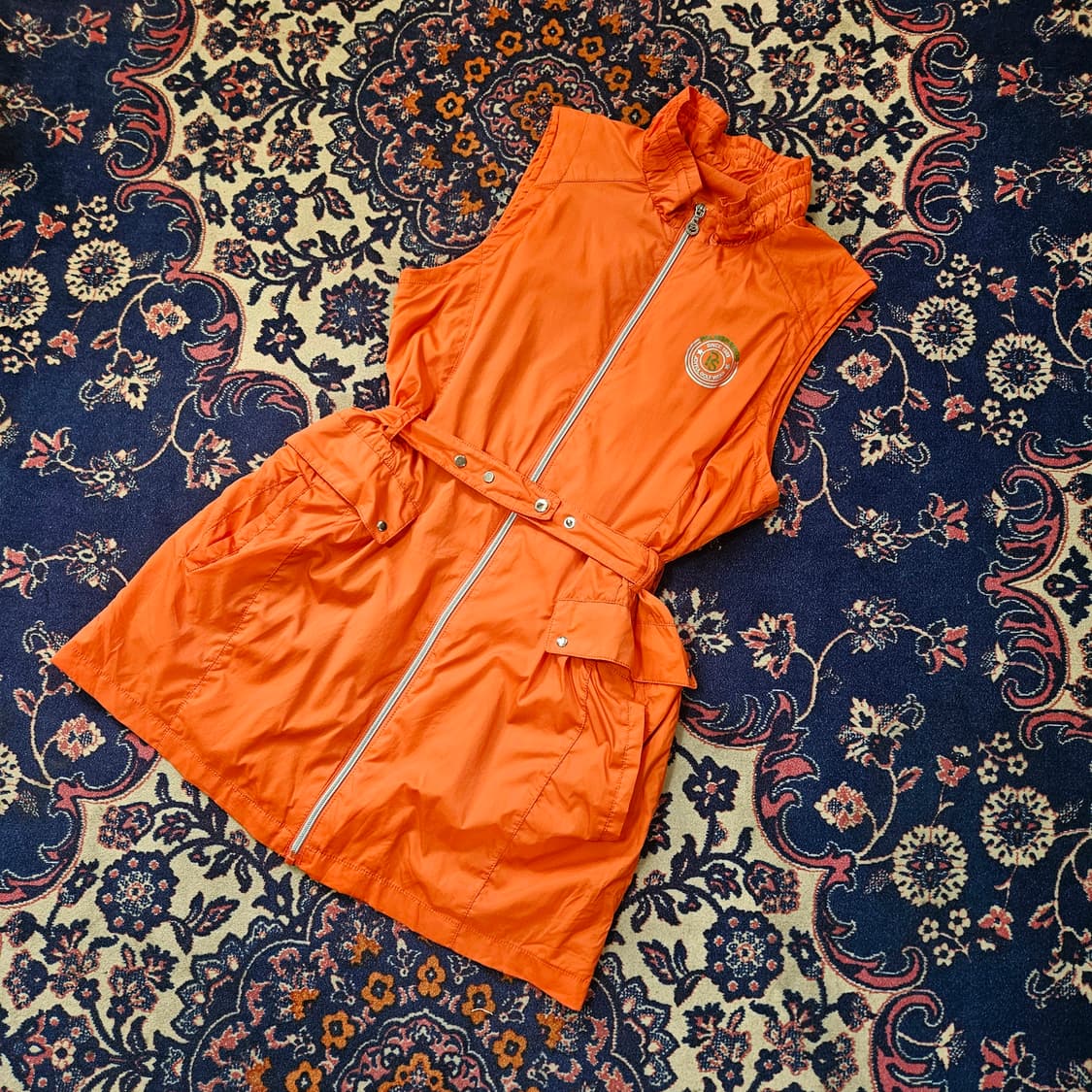 팜스프링스 벨트 셔링넥 집업 바람막이 베스트 상품이미지2