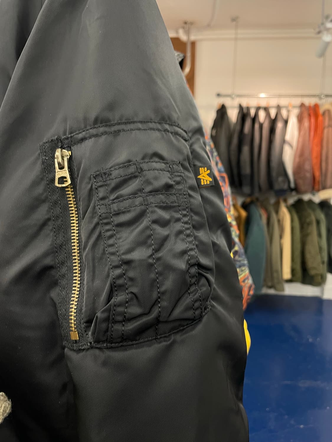 알파인더스트리 Military Ma-1 블랙 항공점퍼 상품이미지7