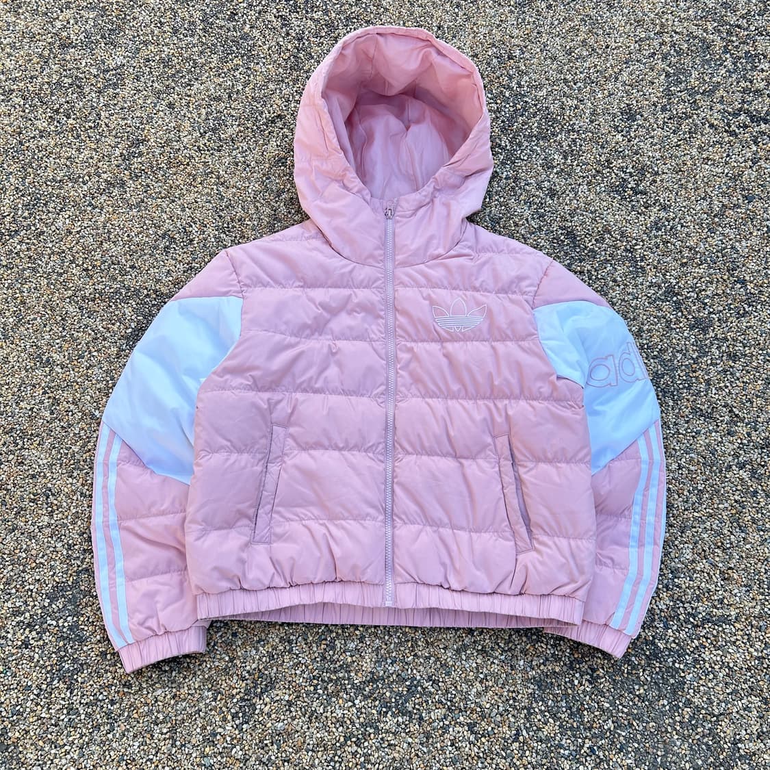 아디다스 파이어버드 핑크 숏 패딩 상품이미지1