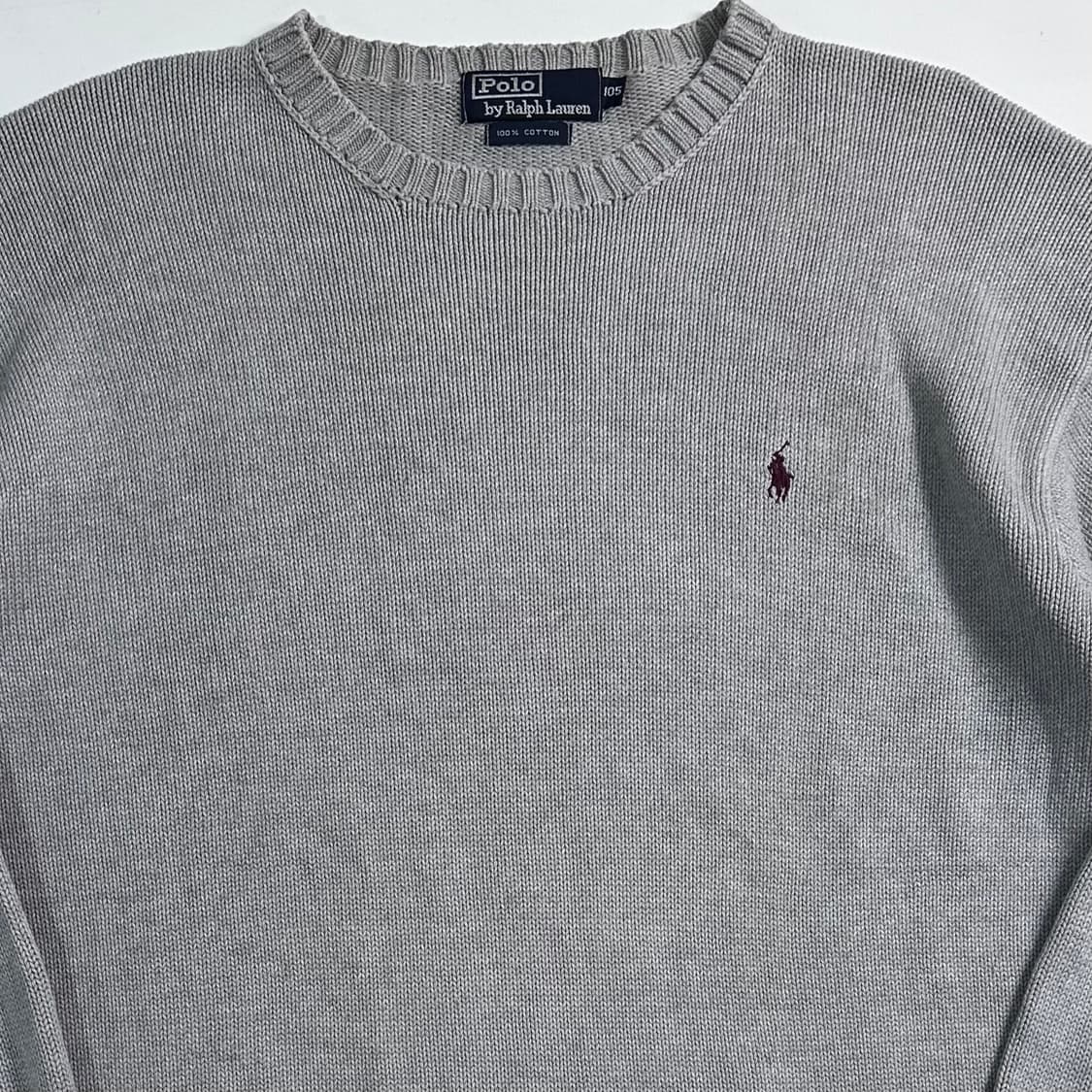 폴로 랄프로렌 그레이 코튼 니트 상품이미지2