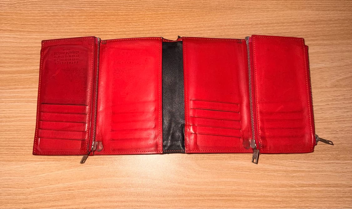 메종 마르지엘라 레드 블랙 중지갑 상품이미지3