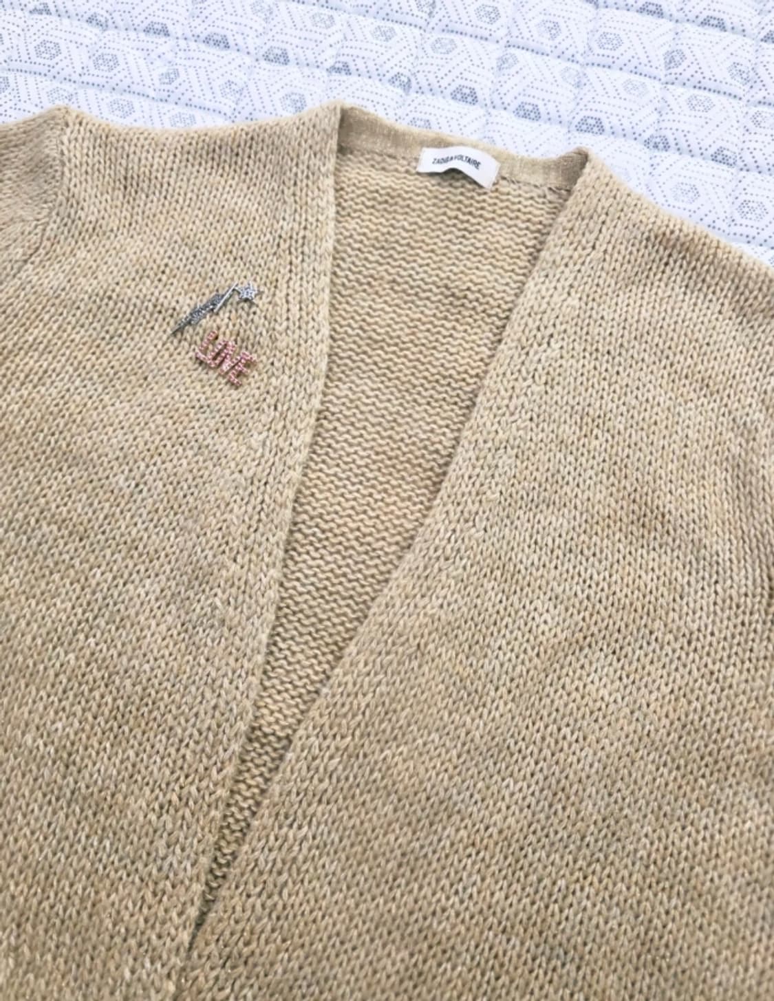 쟈딕앤볼테르 베이지 니트 가디건 F 상품이미지7