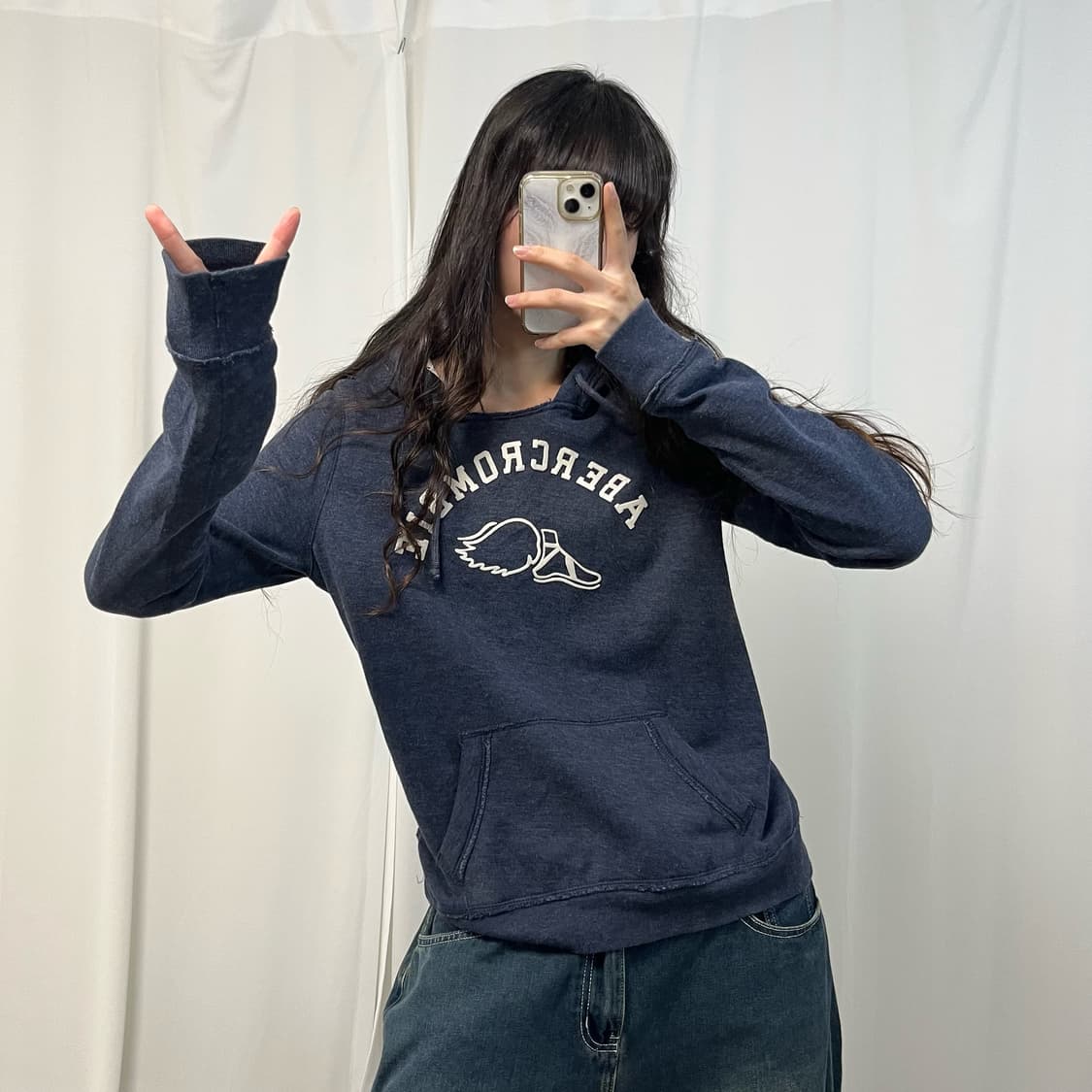 Abercrombie navy hoodie 상품이미지1