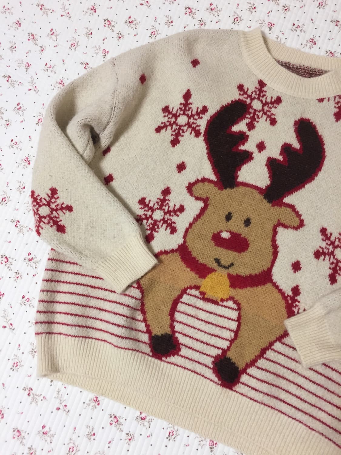 빈티지 크리스마스 루돌프 니트 상품이미지3