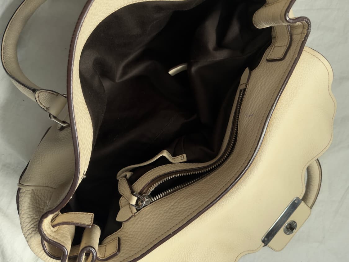 질샌더 크림 토고레더 토트백 상품이미지5