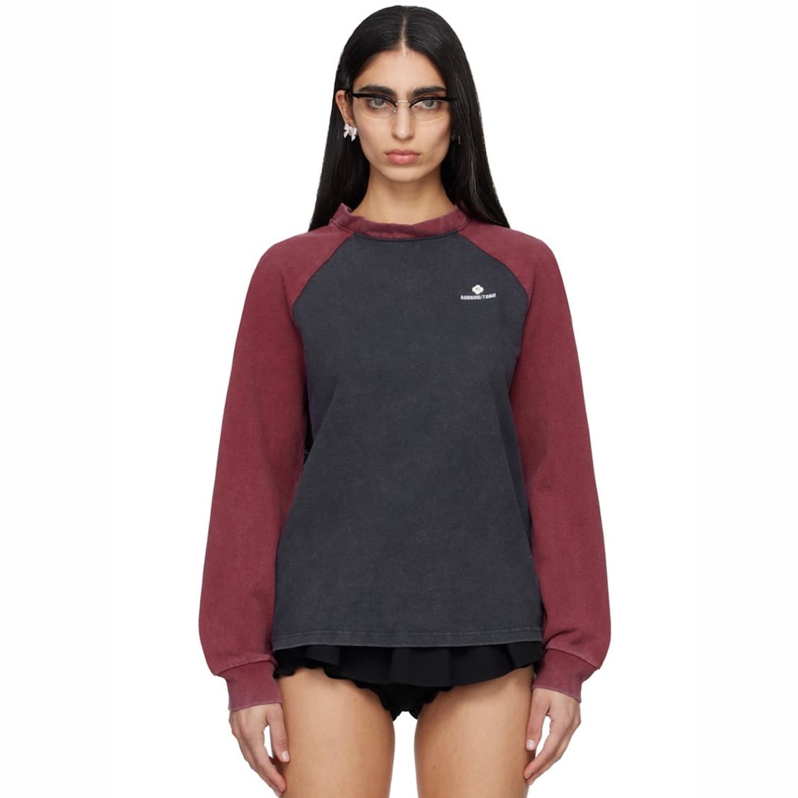 [6,8,10]슈슈통 26ss 나그랑 롱 슬리브리스 탑/차콜 상품이미지1