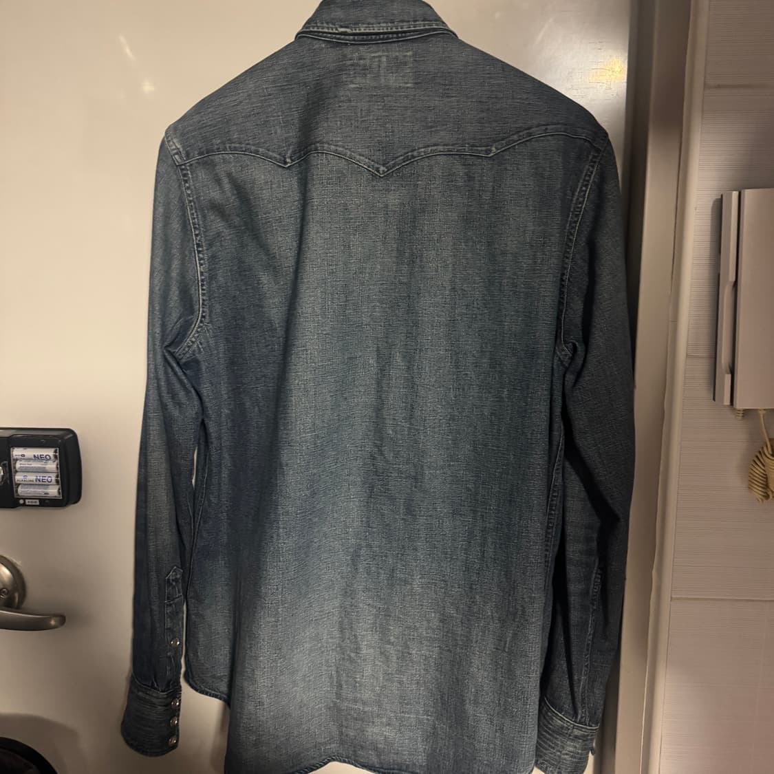 L) 더블알엘 웨스턴 셔츠 다크워시 상품이미지2